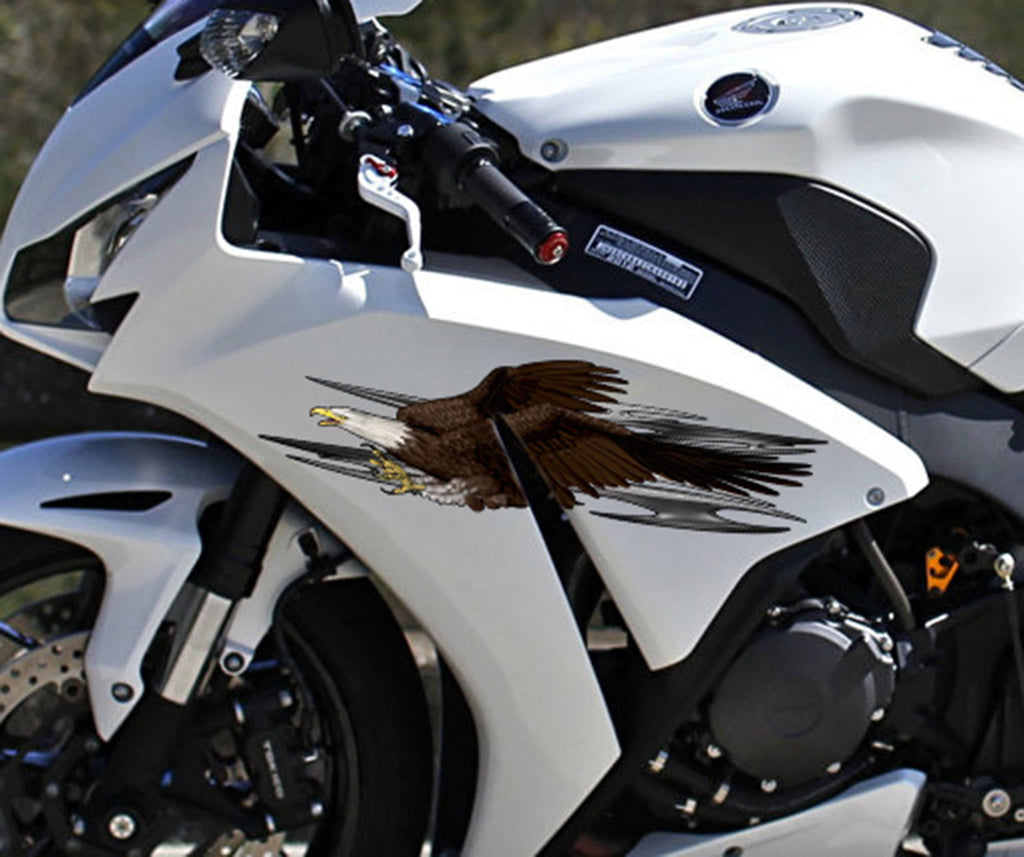 Chopper Bald Eagle Graphic Decal, Motorcycle Stickers and Decals American flag eagle decal, Graphics of Motorcycle Sticker, sports stickers