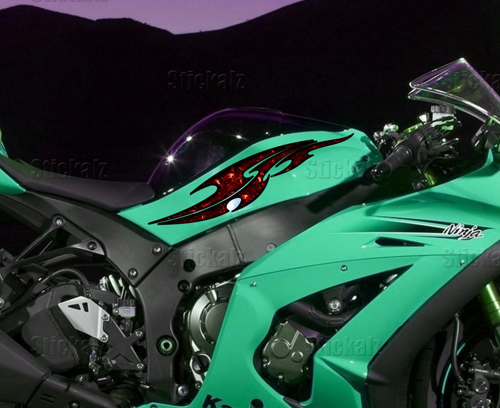 Skull Crotch Rocket Wrap, Skull Bike Vinyl, Skull Chopper Graphics, 3D Graphics of a Motorcycle sticker, bike stickers decals for frame