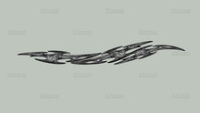 Load image into Gallery viewer, Sword Street Racing Graphic Decal, Tribal Wrap Sticker, Racing Car Vinyl, Tribal Vinyl Graphics, Truck Side Stickers