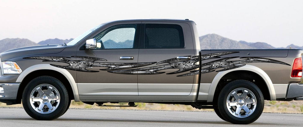 Sword Street Racing Graphic Decal, Tribal Wrap Sticker, Racing Car Vinyl, Tribal Vinyl Graphics, Truck Side Stickers