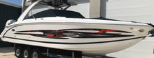 Load image into Gallery viewer, 3D Tribal Boat Graphics, Tribal Cigar Boat Wrap, Yacht Vinyl, Watercraft Sticker Design, Boat Wrap Design, Full Boat Wrap, Wrap for Boats