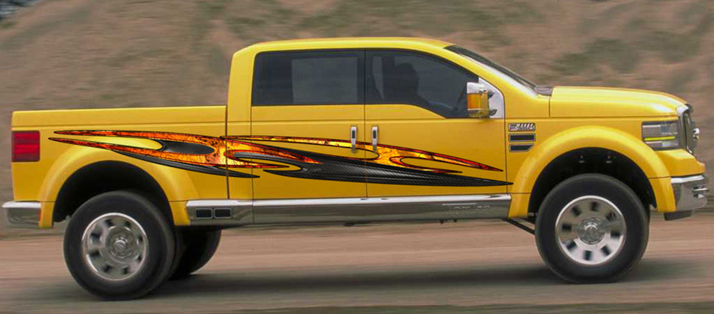 Tribal Full Color Car Vinyl Decal, Tribal Tattoo Car Sticker, Truck Side Graphics, Car Vinyl Sticker, Turbo Car Wrap, Truck Side Graphics
