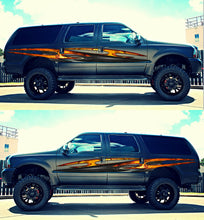 Load image into Gallery viewer, 3D Tribal Ripped Metal Car Vinyl, Full Color Car Side Graphics, Tribal Tattoo Car Sticker, Cool Decals for Cars, Truck side graphics