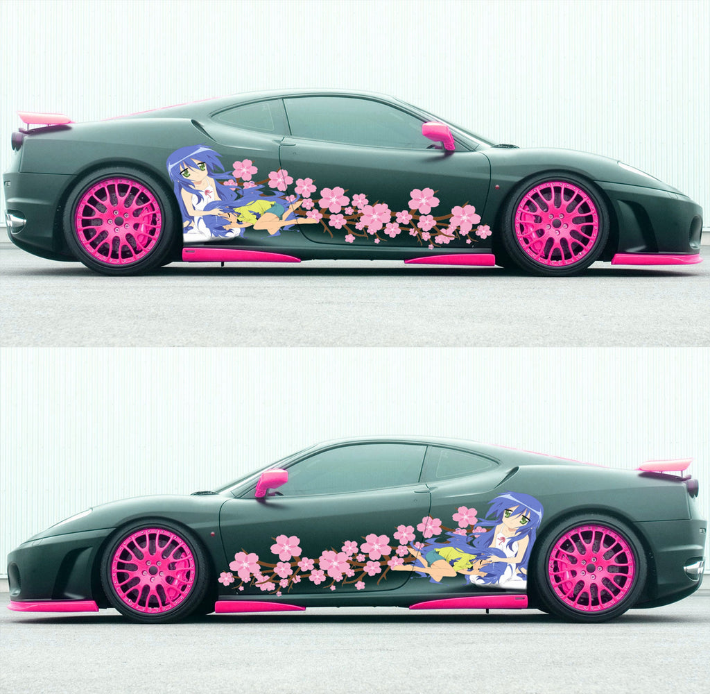 Japanese Anime Vehicle Livery, ANIME, Manga, Car Livery Graphics, Large Size Color Anime Car Decals, Cast Vinyl Wrap, Racing car decal