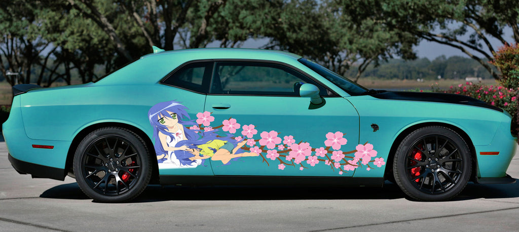 Japanese Anime Vehicle Livery, ANIME, Manga, Car Livery Graphics, Large Size Color Anime Car Decals, Cast Vinyl Wrap, Racing car decal