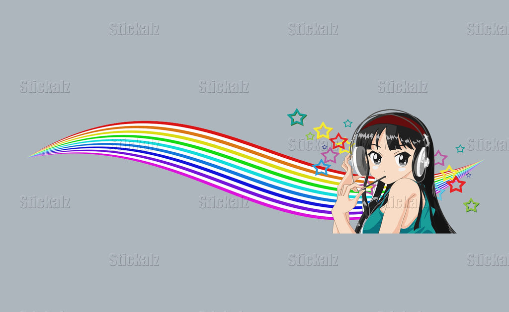 Manga decal, Anime Car Stickers, Japanese Livery, Large Size Color Anime Car Decals, Anime Girl Tattoo Car, Japan Character Side Car Wrap