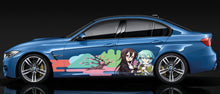 Load image into Gallery viewer, Anime Car Stickers, Manga decal, Japanese Livery, Sakura car sticker, Large car livery, Anime Girl Tattoo Car, Japan Character Side Car Wrap
