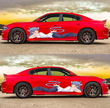 Load image into Gallery viewer, ANIME, Manga, Car Livery Graphics, Sexy Anime, Large Size Color Anime Car Decals, Manga Theme Side Car Wrap, Cast Vinyl Wrap