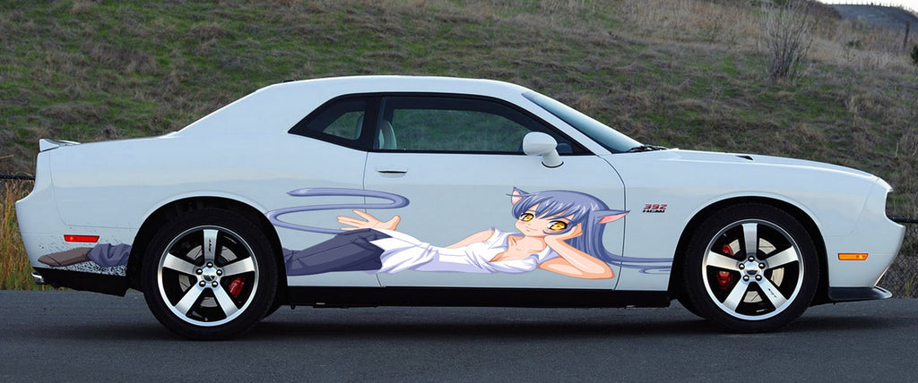 ANIME, Manga, Car Livery Graphics, Sexy Anime, Large Size Color Anime Car Decals, Manga Theme Side Car Wrap, Cast Vinyl Wrap
