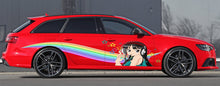 Load image into Gallery viewer, Manga decal, Anime Car Stickers, Japanese Livery, Large Size Color Anime Car Decals, Anime Girl Tattoo Car, Japan Character Side Car Wrap