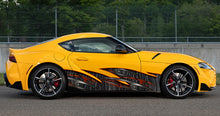 Load image into Gallery viewer, 3D Tribal Street Racing Car Side Design, Tribal Car Vinyl Decal, Tribal Full Color Car Side Graphics, Tribal Car Side Sticker
