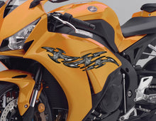 Load image into Gallery viewer, Motorcycle Sticker, Tribal Decal Full Color Crotch Rocket Graphics, Weapon Chopper Vinyl, Tribal Bike Graphics, Aufkleber motorrad,