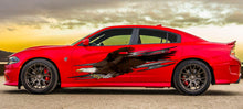Load image into Gallery viewer, Tribal Ripped Metal Car Vinyl Sticker, Tribal Pride Car Vinyl, USA Bald Eagle Car Wrap Racing Stripes Decal, Full Color Car Side Graphics
