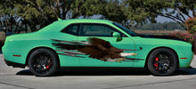 Load image into Gallery viewer, US Bald Eagle Car Wrap Decal, Bald Eagle Ripped Metal Car Vinyl, American pride Car Vinyl, Tribal Pride Car Sticker, Full Color Car Graphics