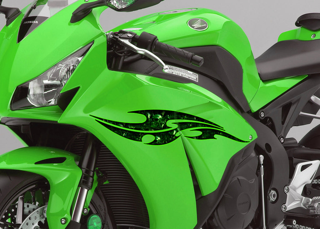 Skull Chopper Vinyl Decal, Full Color Crotch Rocket Graphics, Skull Bike Sticker Graphics , Skull Motorcycle Stickers, Chopper wrap design