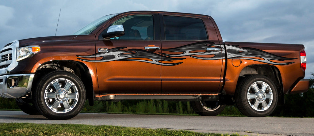 Tribal decal for Car wrap vinyl graphics, Car side auto vinyl decal, Full color car decal, Tribal ripped metal car vinyl, Cool car stickers