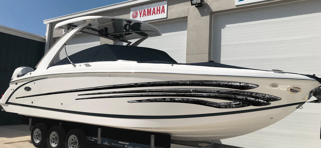 3D Racing Stripes Boat Decal – Vinyl Marine Graphics for Speedboats, Jet Skis, Trailers | Waterproof Racing Stripe Sticker