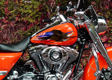 Load image into Gallery viewer, USA Flag Chopper Vinyl, US Bald Eagle Full Color Crotch Rocket Graphics, US Flag Bike Graphics, Patriotic Motorcycle Sticker