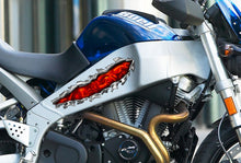 Load image into Gallery viewer, Dragons Ripped Metal Crotch Rocket Decal, Lizard Full Color Bike Graphics, Dragon Chopper Vinyl, Dragons Bike Wrap, Motorcycle Sticker