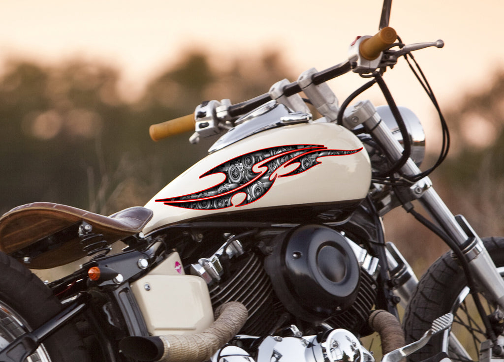 Tribal tattoo decal for Motorcycle Turbines Racing Bike wrap Street legal Sport Bike vinyl Tribal tattoo street racing graphic