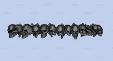 Load image into Gallery viewer, 3D Skull Car Graphics, Skull Full Color Car Side Wrap, Skulls Car Vinyl Decal, Skulls Car Side Design, Skull Car Vinyl Side Sticker
