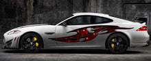 Load image into Gallery viewer, Skull Car vinyl decal, Skulls full color car side graphics, Skull car side design, Skulls car vinyl side wrap, Skull car vinyl side sticker