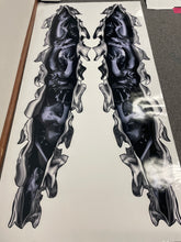 Load image into Gallery viewer, 3D Dragons Car Wrap, Dragons Car Vinyl Decal, Lizard Full Color Car Graphics, Dragons Ripped Metal Car Vinyl, Lizard Car Vinyl Side Sticker