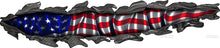 Load image into Gallery viewer, US Flag Car Wrap and decals Ripped Metal Full Color truck Vinyl Design , American flag décor for jeep decoration