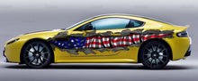 Load image into Gallery viewer, US Flag decor for Car decoration Wrap Ripped Metal Full Color Vinyl Design US Flag decals and stickers
