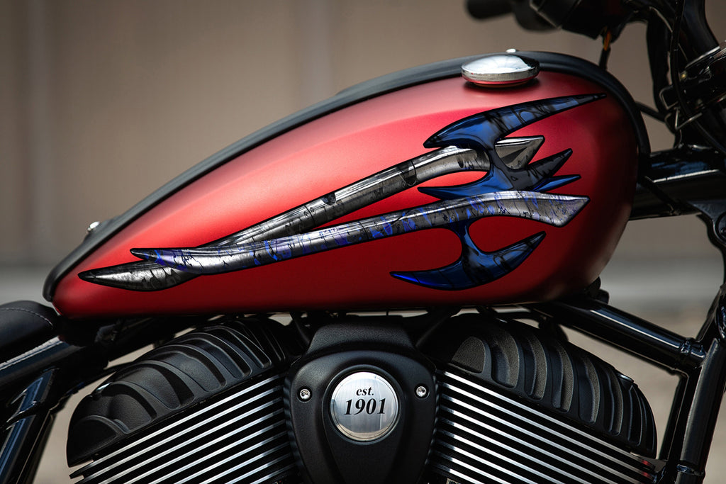 Tribal racing bike vinyl sticker, Super crotch rocket wrap, Tribal crotch rocket decal, Chopper vinyl graphics, Crotch rocket side design