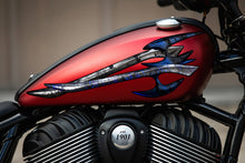 Load image into Gallery viewer, Tribal racing bike vinyl sticker, Super crotch rocket wrap, Tribal crotch rocket decal, Chopper vinyl graphics, Crotch rocket side design