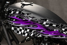 Load image into Gallery viewer, 3D Checkered flag Bike Vinyl, Racing flag Motorcycle Stickers and Decals, Tribal flag Racing Stripes Wrap, Bike decor-Used as Car Decals