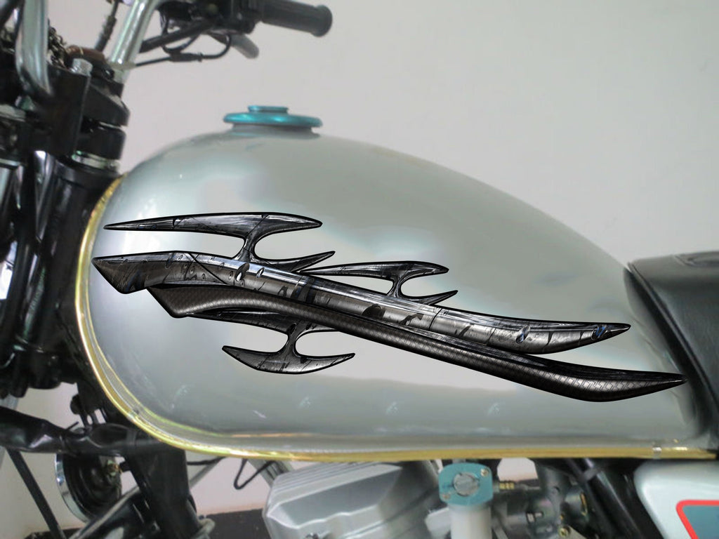 Tribal bike vinyl sticker, Crotch rocket vinyl wrap, Tribal crotch rocket decal, Chopper vinyl graphics, Tribal Crotch rocket side design