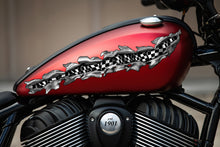 Load image into Gallery viewer, Checkered flag Bike Vinyl Sticker, Racing flag Bike Side Vinyl Decal, Checkered flag Motorcycle Vinyl Side Wrap, Bike Wrap Vinyl Graphics