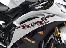 Load image into Gallery viewer, Tribal bike vinyl sticker, Tribal bike decal, Crotch rocket vinyl wrap, Tribal chopper vinyl graphics, Tribal Crotch rocket side design