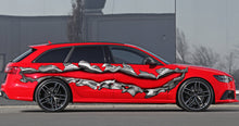Load image into Gallery viewer, Ripped Metal Full Color Car Vinyl Decal, 3D Ripped Metal Car Side Graphics, Ripped Metal Car Vinyl Side Sticker, Car Side Wrap