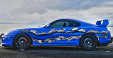 Load image into Gallery viewer, Ripped Metal Full Color Car Vinyl Decal, 3D Ripped Metal Car Side Graphics, Ripped Metal Car Vinyl Side Sticker, Car Side Wrap