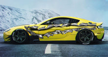 Load image into Gallery viewer, Ripped Metal Full Color Car Vinyl Decal, 3D Ripped Metal Car Side Graphics, Ripped Metal Car Vinyl Side Sticker, Car Side Wrap