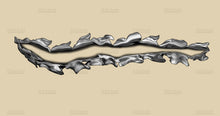 Load image into Gallery viewer, Ripped Metal Bike Vinyl Sticker, Ripped Metal Bike Side Decal, Ripped Metal Motorcycle Vinyl Side Wrap, Ripped Metal Bike Wrap Graphics