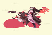 Load image into Gallery viewer, Anime Girl Car Sticker, Anime Car Vinyl Decal, Racing car decal, Anime Car Wrap, Manga decal, Large Vehicle Graphics, Anime Girl Car Wrap