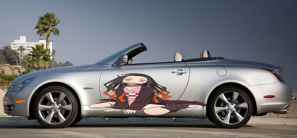 Anime Girl Car Wrap, Anime Car Vinyl Decal, Anime Girl Car Sticker, Racing car decal, Anime Car Wrap, Manga decal, Anime Girl Car Design