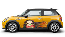 Load image into Gallery viewer, Anime Car Vinyl Side Sticker, Anime Girl Tattoo Car, ANIME, Manga, Anime Car Stickers, Japanese Car Decals, Large Vehicle Graphics
