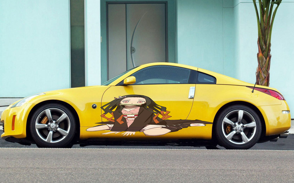 Anime Girl Car Wrap, Anime Car Sticker, Manga Car Vinyl Graphics, Anime Car Stickers, Japanese Car Decals, Japanese Anime Vehicle Livery