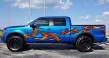Load image into Gallery viewer, Carbon Fiber Tribal Car Sticker, Carbon Fiber Truck Side Graphics, Carbon Fiber Car Sticker, Carbon Fiber Tribal Decal, Tribal Car Wrap