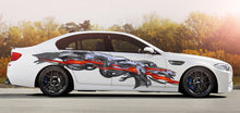 Load image into Gallery viewer, Dragons Car Wrap, Dragons Car Vinyl Decal, Lizard Car Vinyl Sticker, 3D Dragon Full Color Car Side Graphics, Lizard Car Side Design