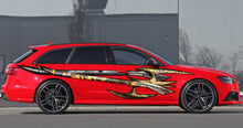 Load image into Gallery viewer, 3D Tribal Car Wrap, Tribal Car Decal, 3D Tribal Car Sticker, 3D Tribal Car Graphics, 3D Tribal Racing Stripes Vinyl Decal