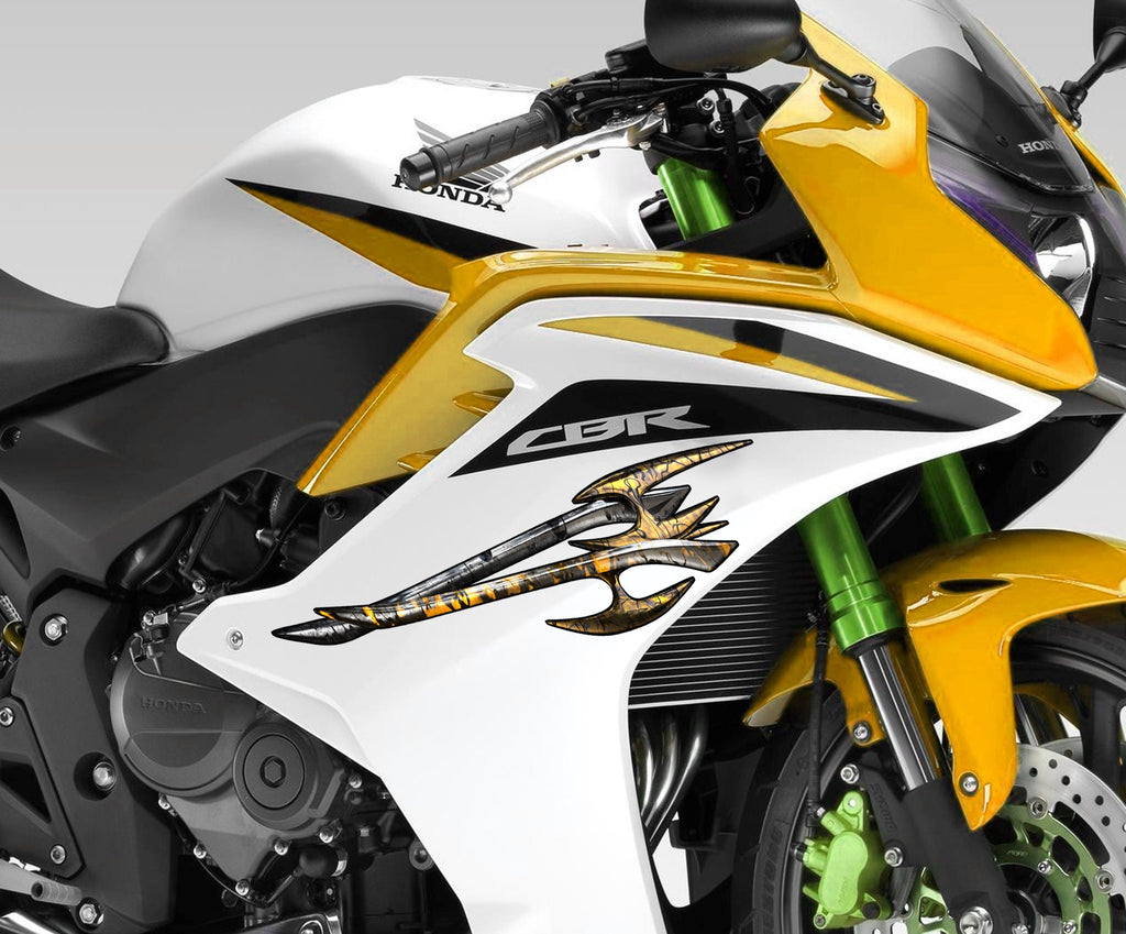 Tribal Bike Vinyl Decal, 3D Tribal Dirt Bike Full Color Sticker, Tribal Sport Bike Decals, Chopper Tribal Vinyl, Tribal Racing Bike Design