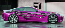 Load image into Gallery viewer, 3D Ripped Metal Car Wrap, Ripped Metal Car Graphics, Ripped Metal Vinyl Car Decal, Car Vinyl Sticker, Ripped Metal Car Side Graphics