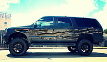 Load image into Gallery viewer, Tribal Truck Side Full Color Vinyl Sticker, Tribal Truck Vinyl Side Graphics, Tribal Car Sticker, 3D Ripped Metal Car Wrap