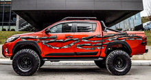 Load image into Gallery viewer, Tribal Truck Side Full Color Vinyl Sticker, Tribal Truck Vinyl Side Graphics, Tribal Car Sticker, 3D Ripped Metal Car Wrap